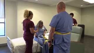 Physical Therapy Transfer Training  How To Transfer From Wheelchair To Bed [upl. by Rene]