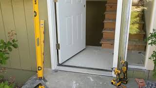 Jeld Wen Front Door Installation  Really crappy products and craftsmanship PART 1 [upl. by Naeerb]