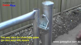 Gate Latch 2 way for round pipe and square [upl. by Elyad]