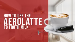 How To Use the AeroLatte To Froth Milk [upl. by Itida]