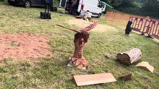 A fabulous range of wooden sculpture at Caerleon festival 2024 [upl. by Luap]