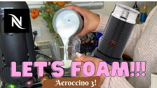 How To Foam Milk With Aeroccino 3 Make Coffee With Foam Tips amp Tricks  Easy Foamed Latte Recipe [upl. by Nnitsuj]