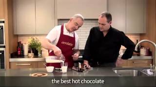 How to make a hot chocolate using an aerolatte milk frother [upl. by Christalle]